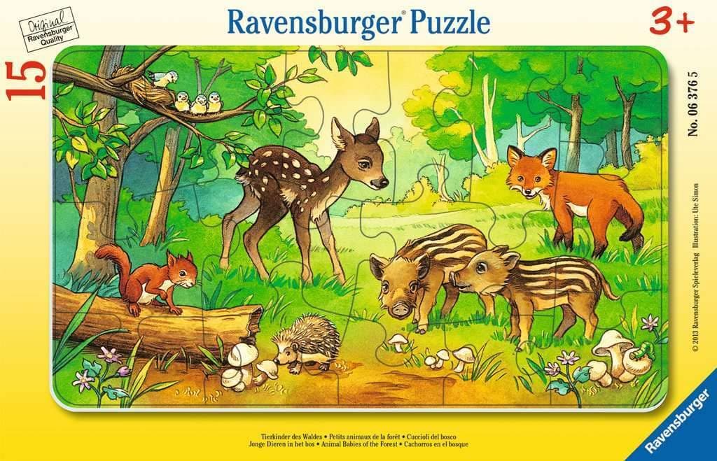 Пъзел Ravensburger 15 ел. - Диви животни