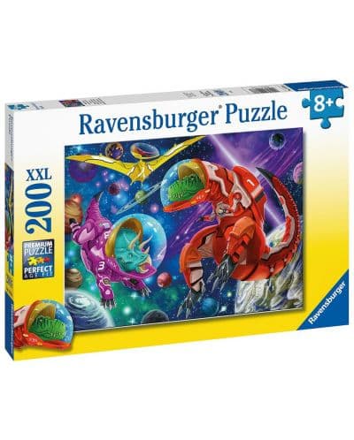 Пъзел Ravensburger 200 ел. XXL - Динозаври в космоса