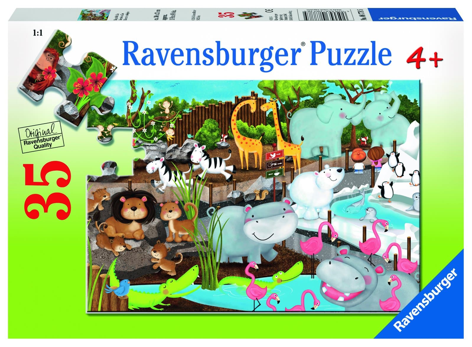Пъзел Ravensburger 35 ел. - Зоопарк
