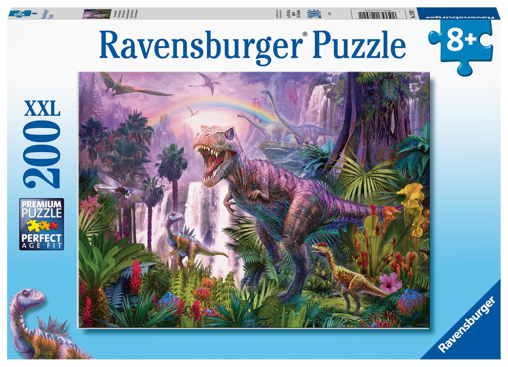 Пъзел Ravensburger 200 ел. XXL - Кралят на динозаврите