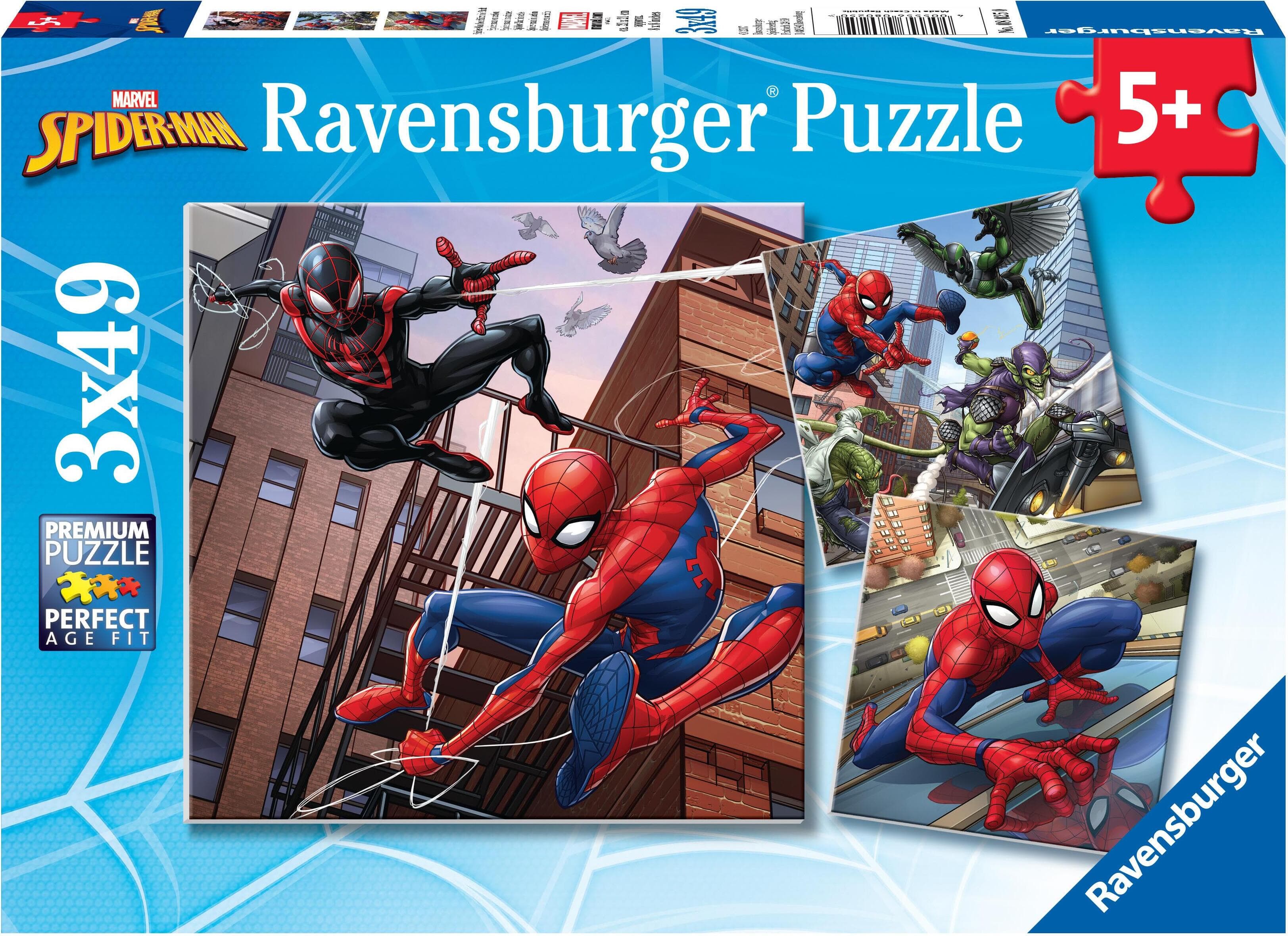 Пъзел Ravensburger 3x49 ел. - Спайдърмен