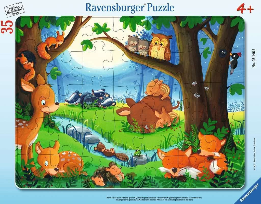 Пъзел Ravensburger 35 ел. - Спящи горски животни