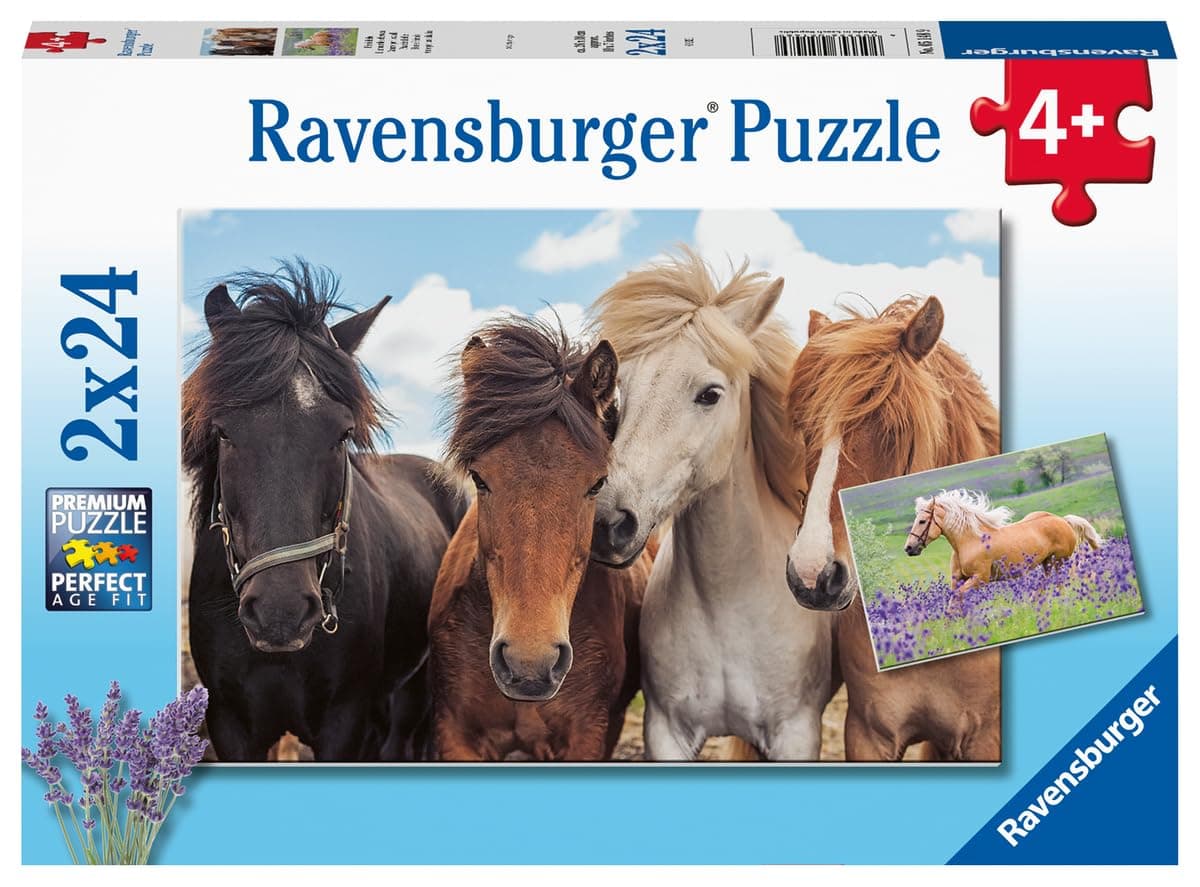 Пъзел Ravensburger 2x24 ел. - Коне