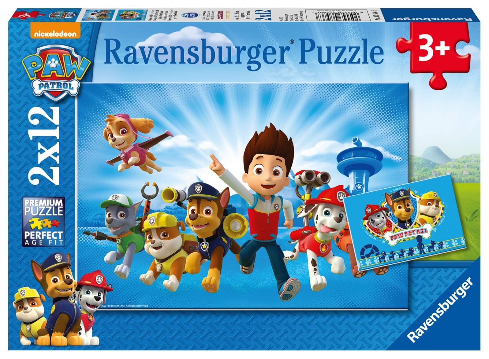 Пъзел Ravensburger 2x12 ел. - Пес Патрул