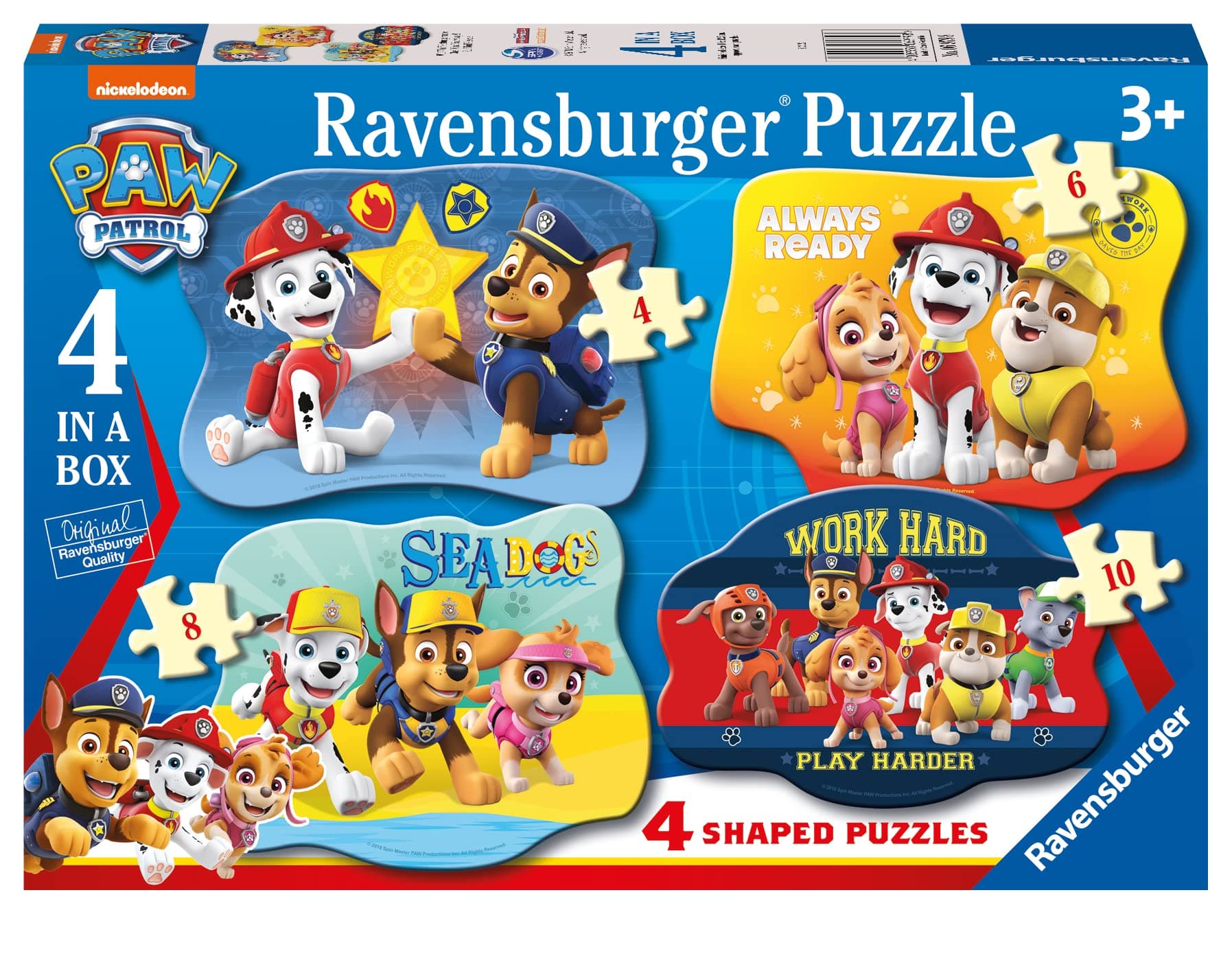 Пъзел Ravensburger 4-в-1: Пес Патрул