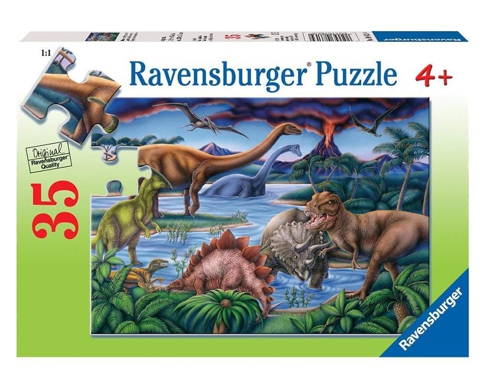 Пъзел Ravensburger 35 ел. - Динозаврите си играят