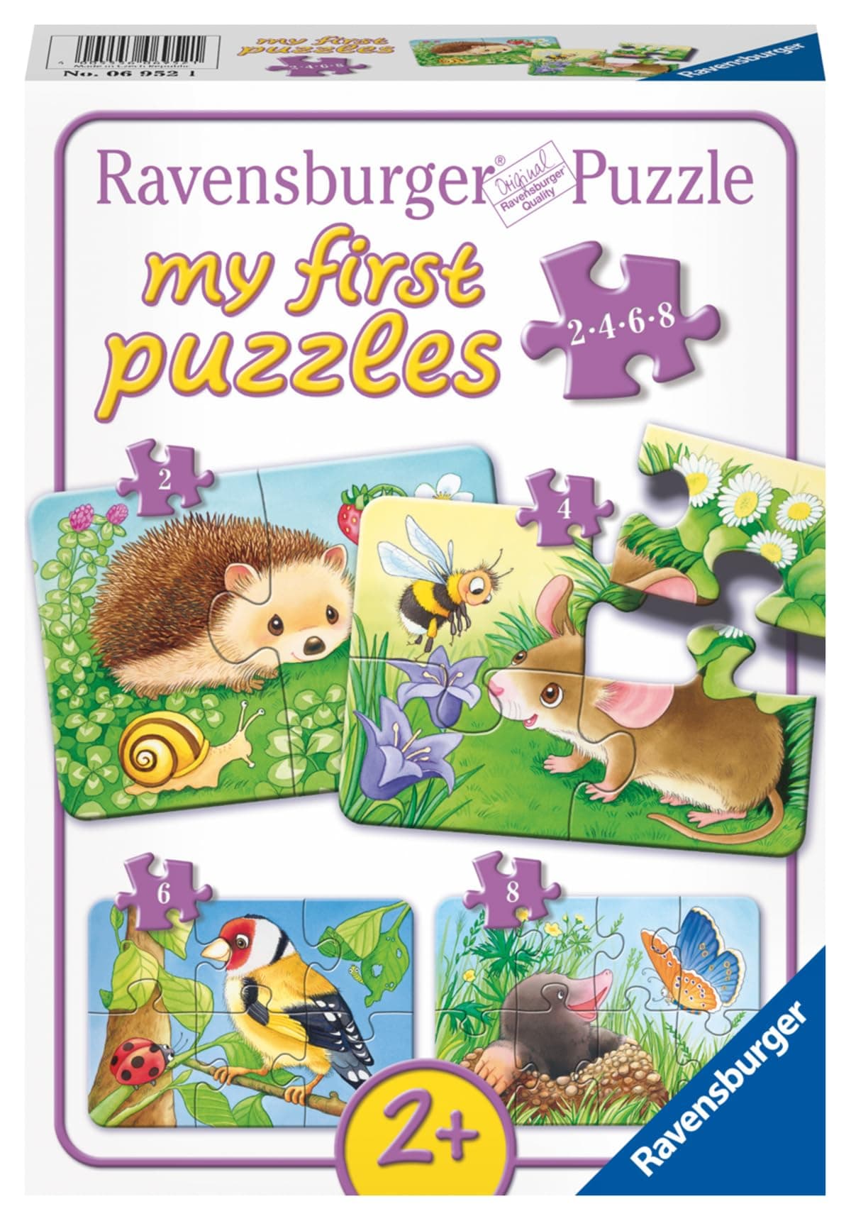 Моят първи Пъзел Ravensburger 2/4/6/8 ел. - Градински жители
