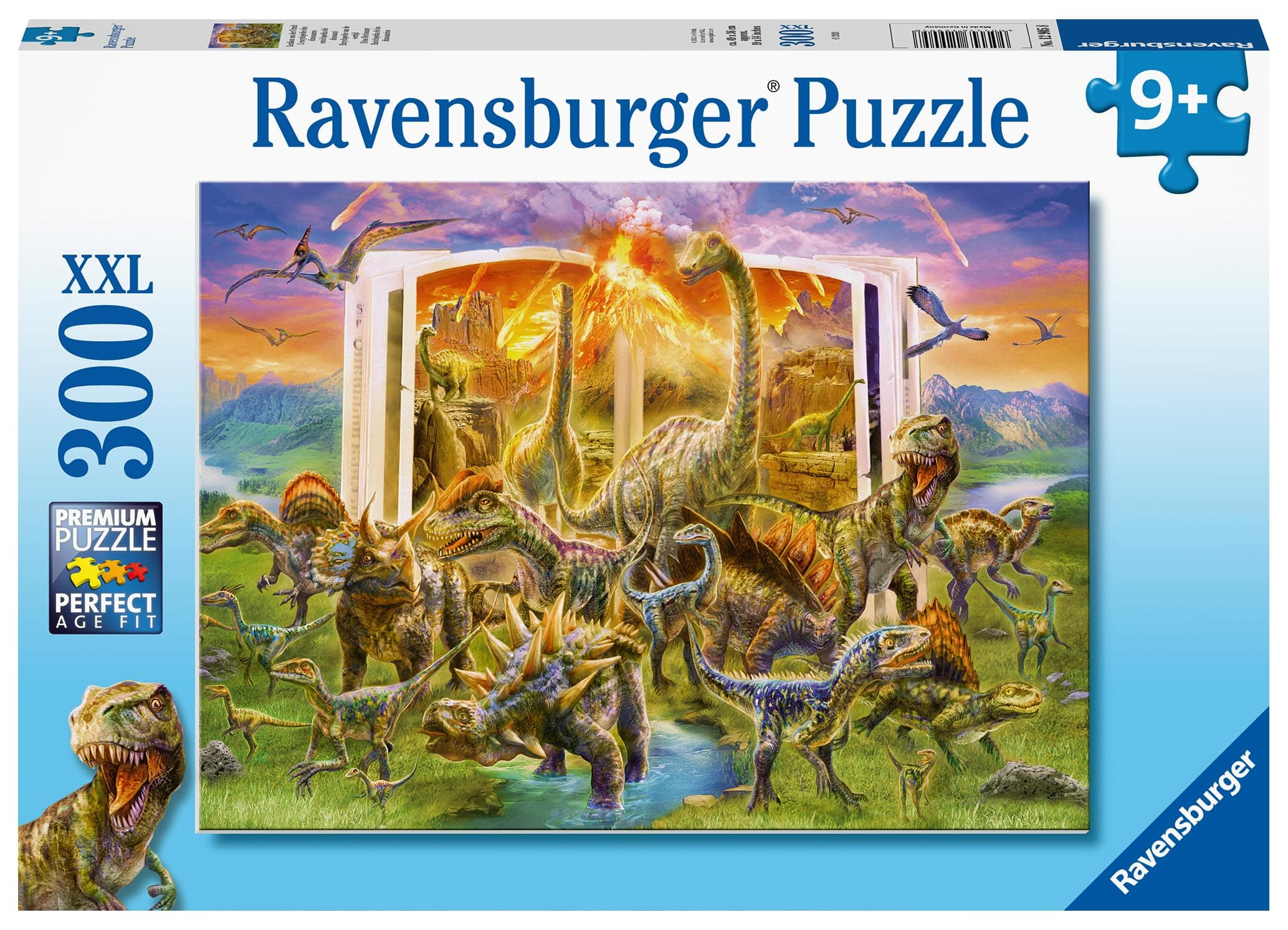 Пъзел Ravensburger 300 ел. XXL - Книгата на динозаврите