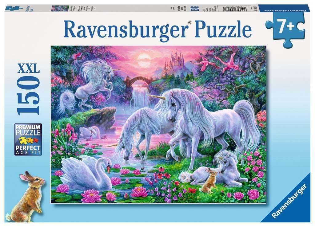 Пъзел Ravensburger 150 ел. XXL - Еднорози в светлината на залеза