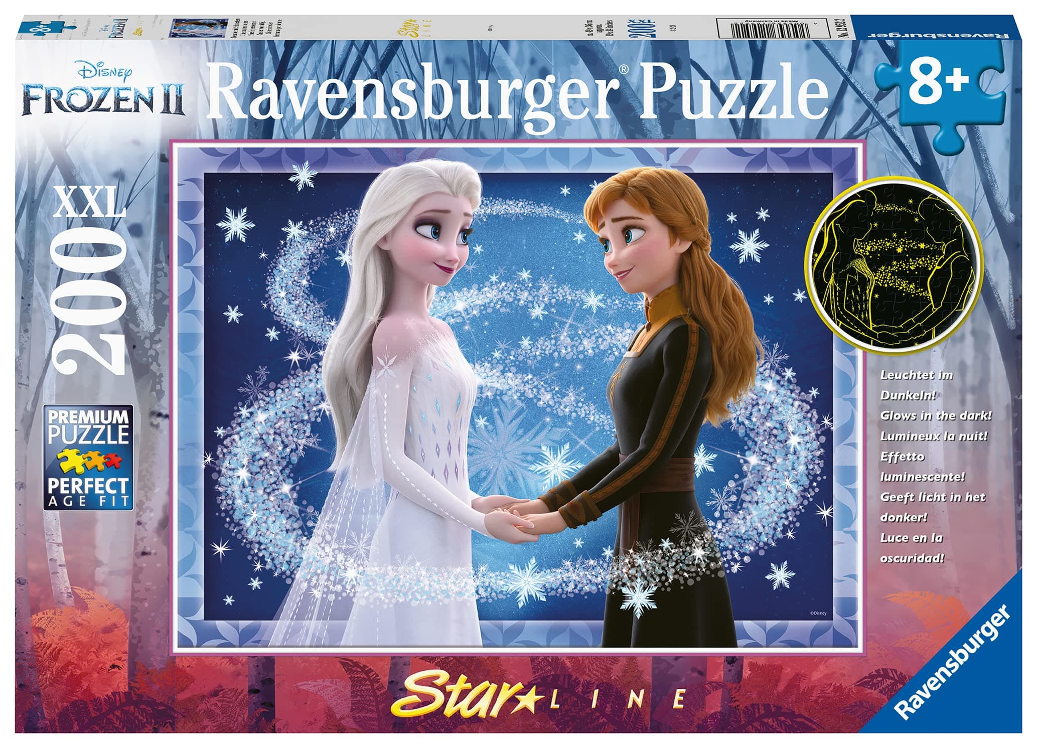 Пъзел Ravensburger 200 ел. XXL - Замръзналото кралство: Очарователни сестри