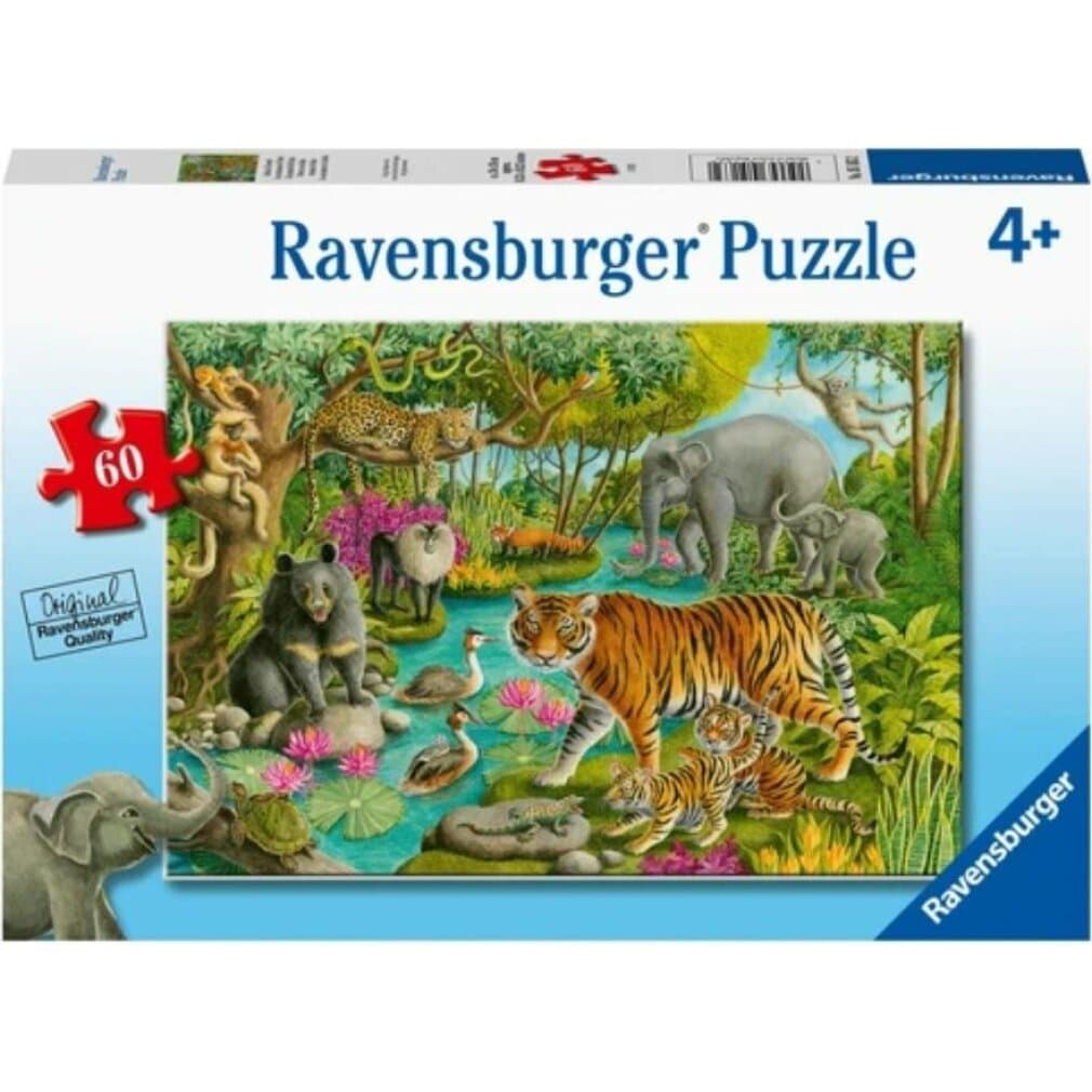 Пъзел Ravensburger 60 ел. - Животните на Индия