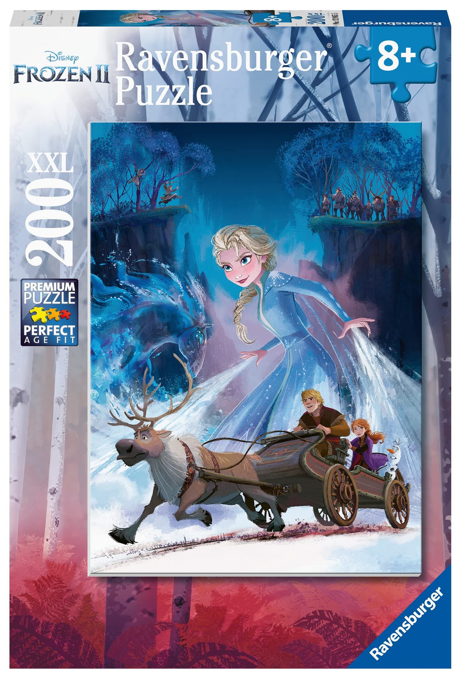 Пъзел Ravensburger 200 ел. XXL - Замръзналото кралство 2: Загадъчната гора