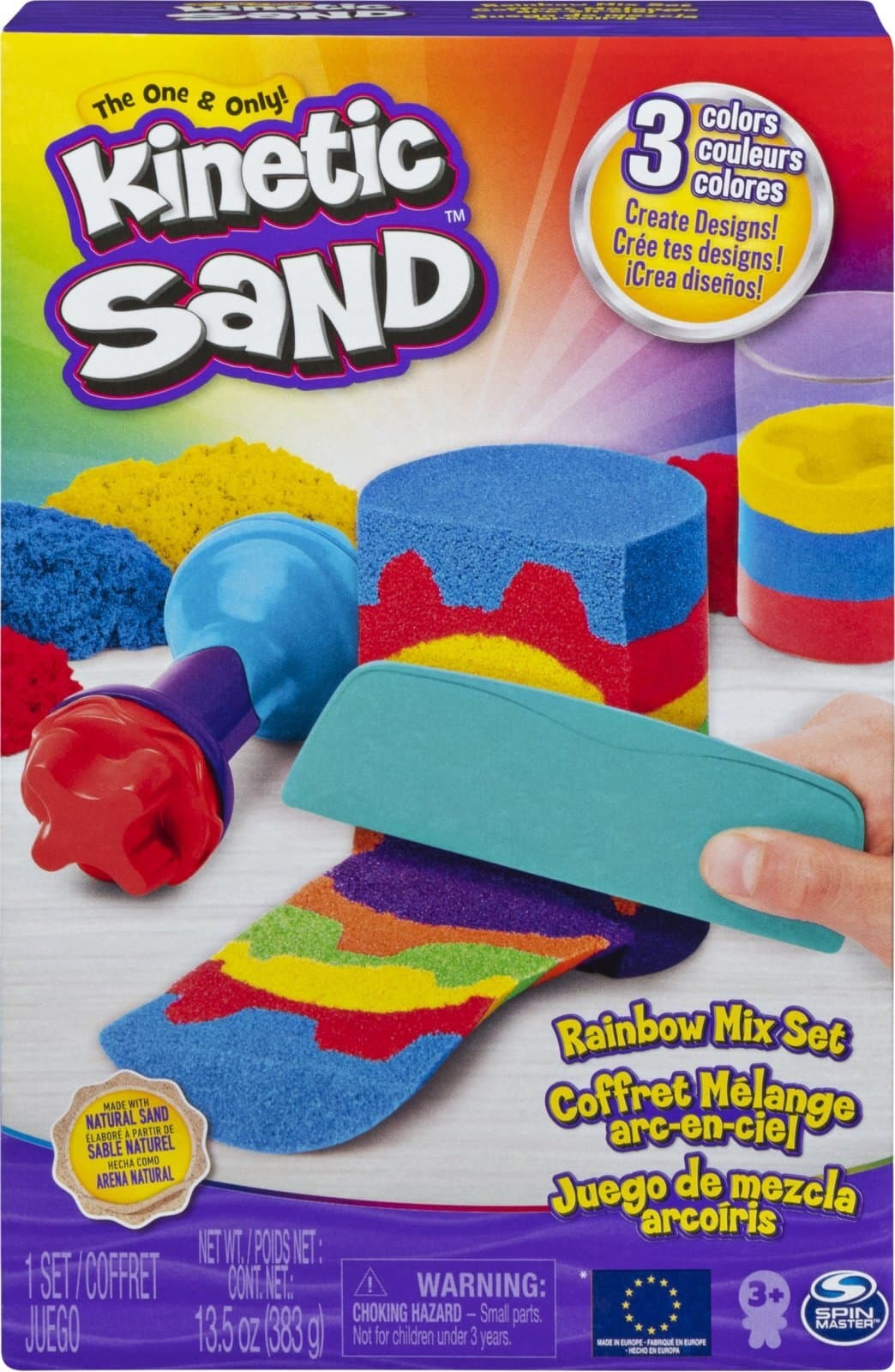 Kinetic Sand - Комплект с цветове на дъгата