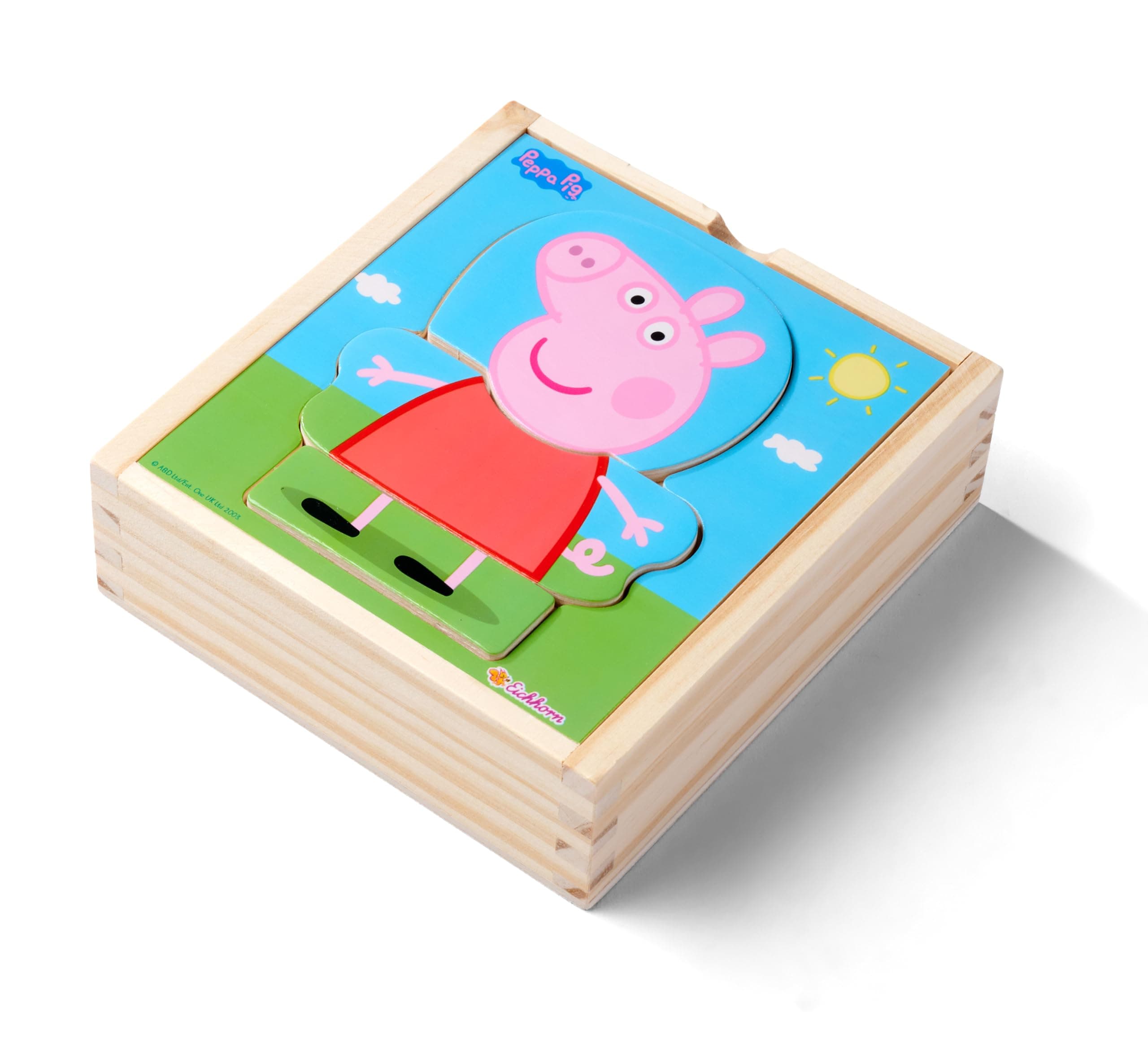 Peppa Pig - Пъзел с дрешки, 4 x 13 x 14 см, 14 части