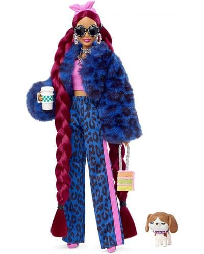 Кукла Barbie - Екстра: Със син леопардов анцуг