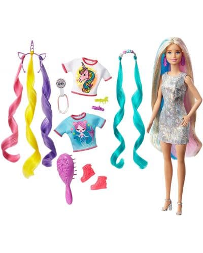 Кукла Barbie - Игрален комплект: Блестяща дълга коса