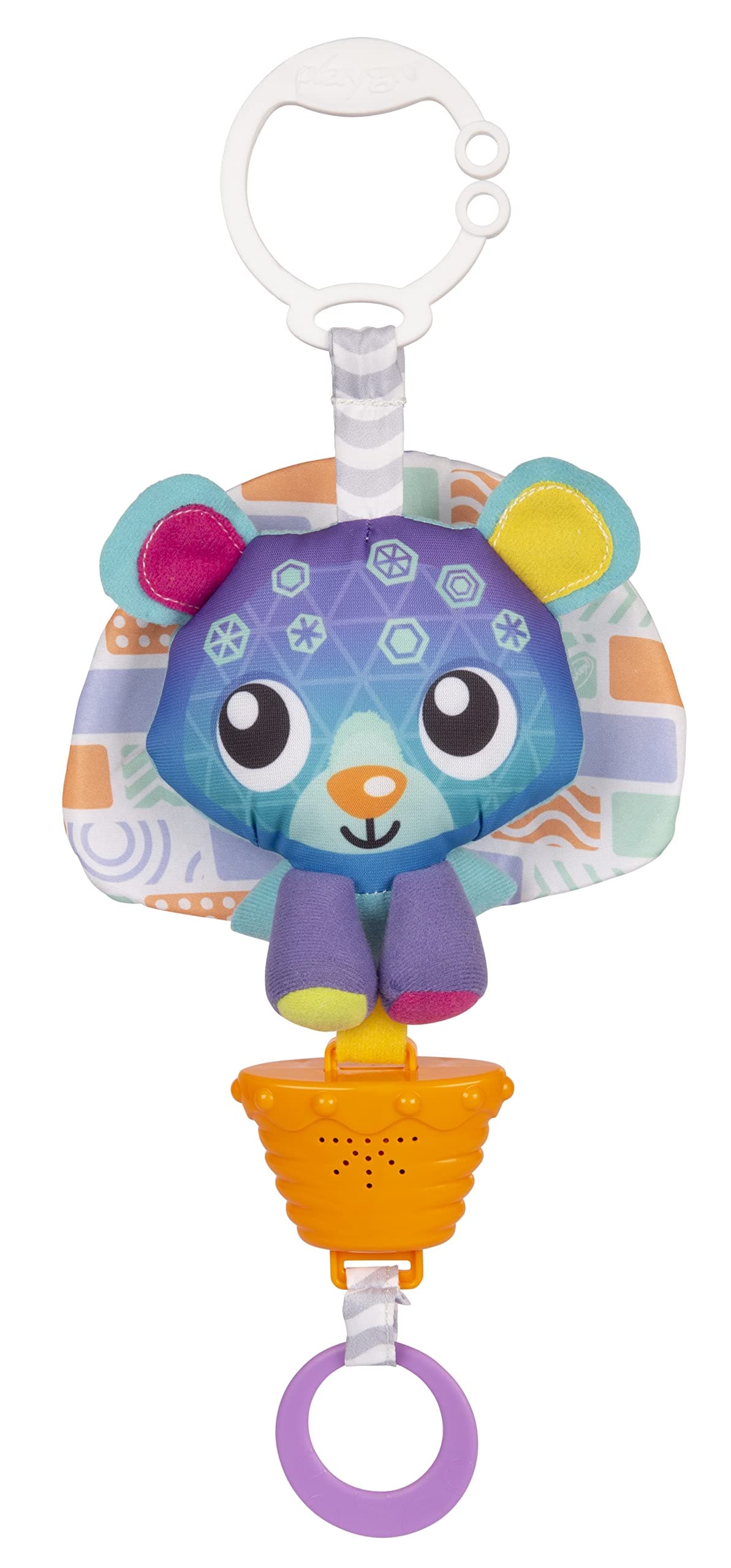 Музикална играчка Playgro, синьо мече, 0м+