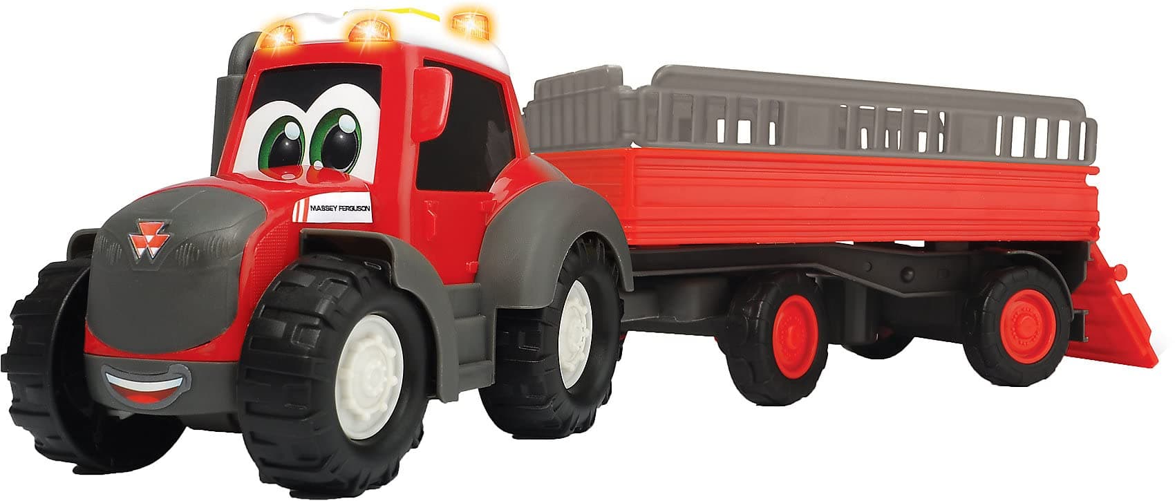 Simba - ABC - Трактор с ремарке Massey Ferguson, 30 см