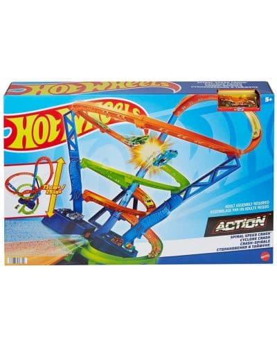 Hot Wheels - Комплект сблъсък в тайфуна