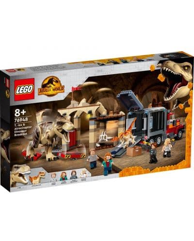 LEGO® Jurassic World 76948 - Бягство на тиранозавър рекс и атросираптор