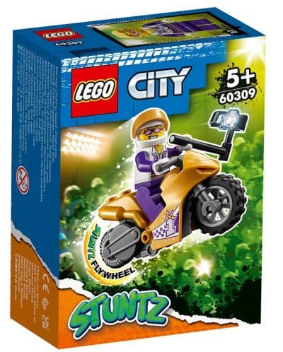 LEGO® City Stuntz 60309 - Каскадьорски мотоциклет за селфита