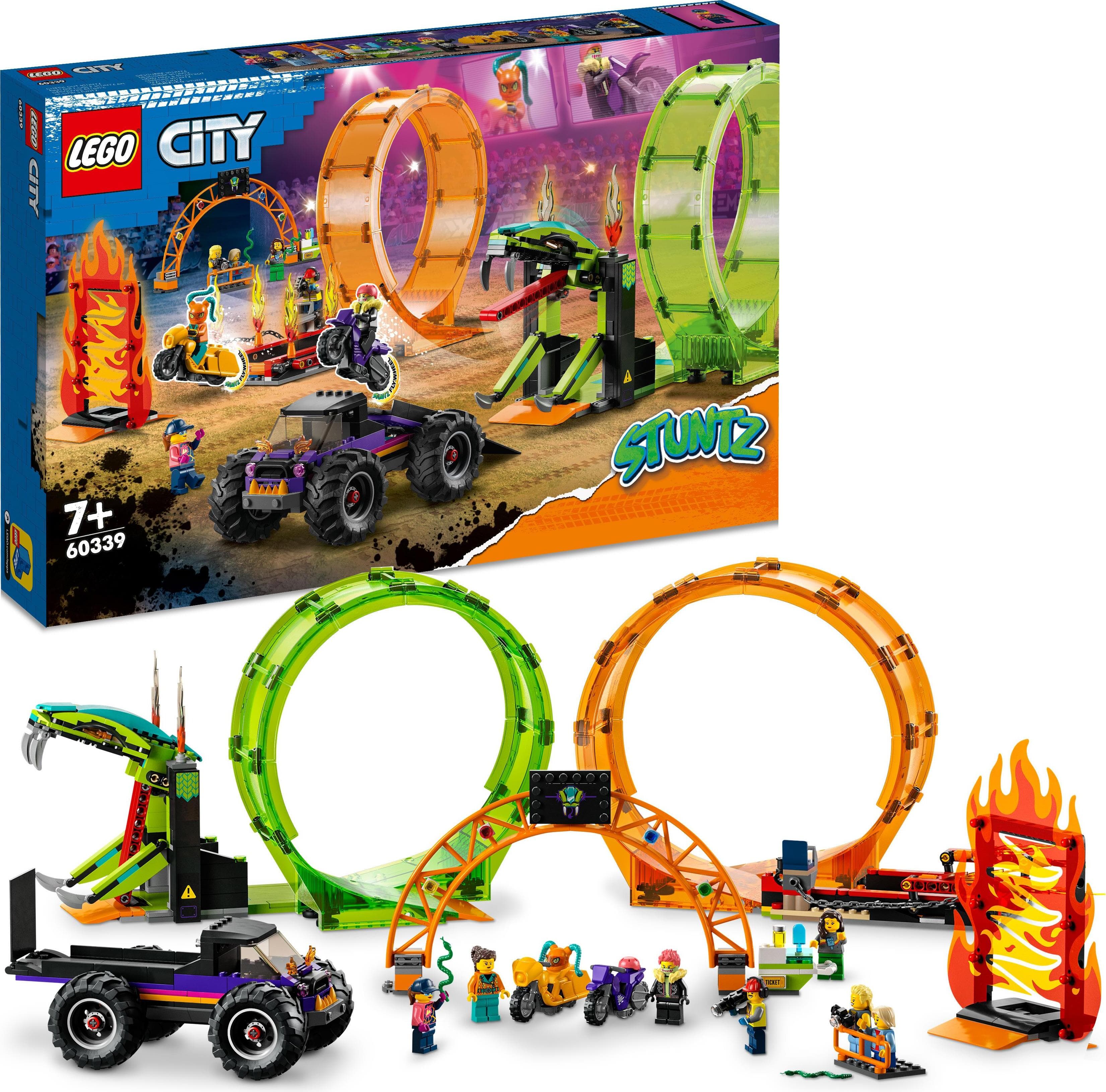 LEGO® City 60339 - Арена за каскади с два лупинга