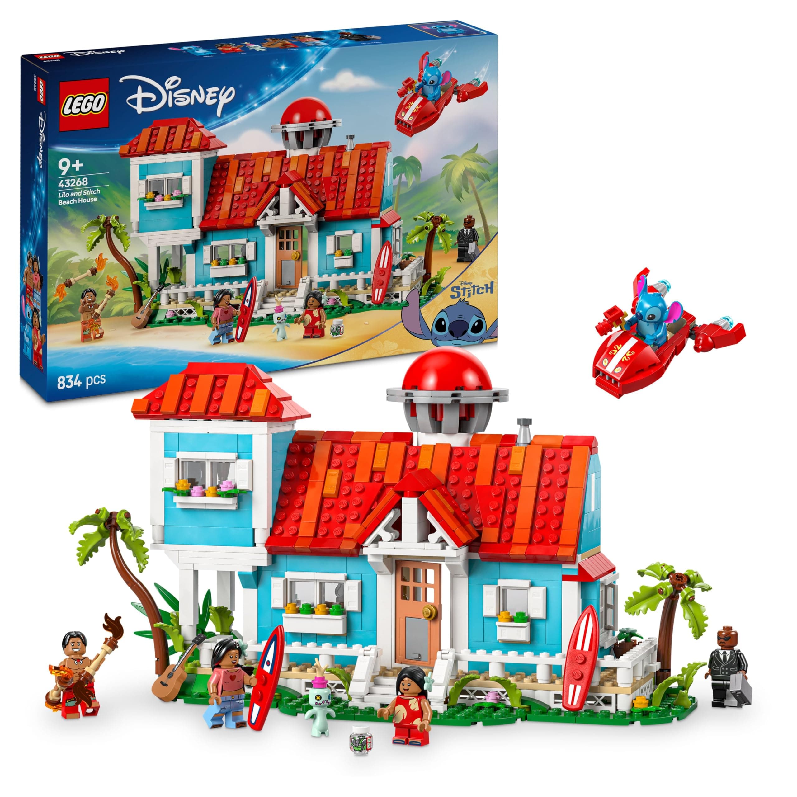 LEGO® Disney 43268 - Къщата на плажа на Лило и Стич