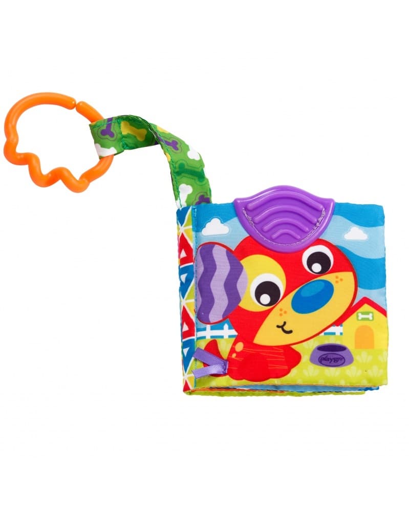 Текстилна книжка-гризалка Playgro, ден във фермата