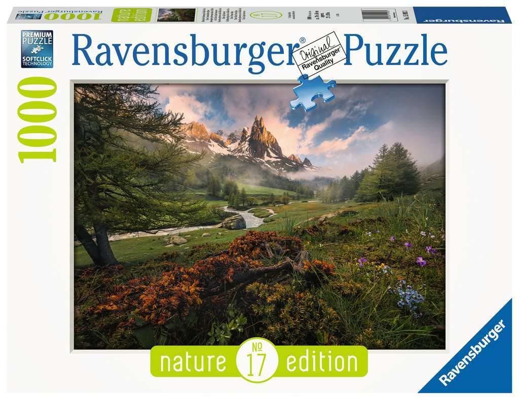 Пъзел Ravensburger 1000 ел. - Долината Кларе, Френски Алпи
