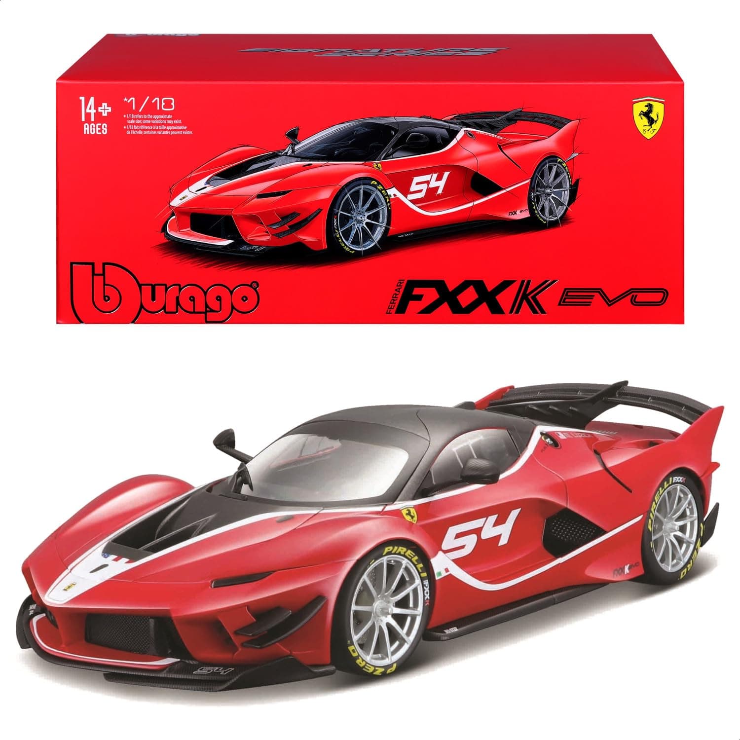 Bburago Ferrari - модел на кола 1:18 - FXX-K EVO