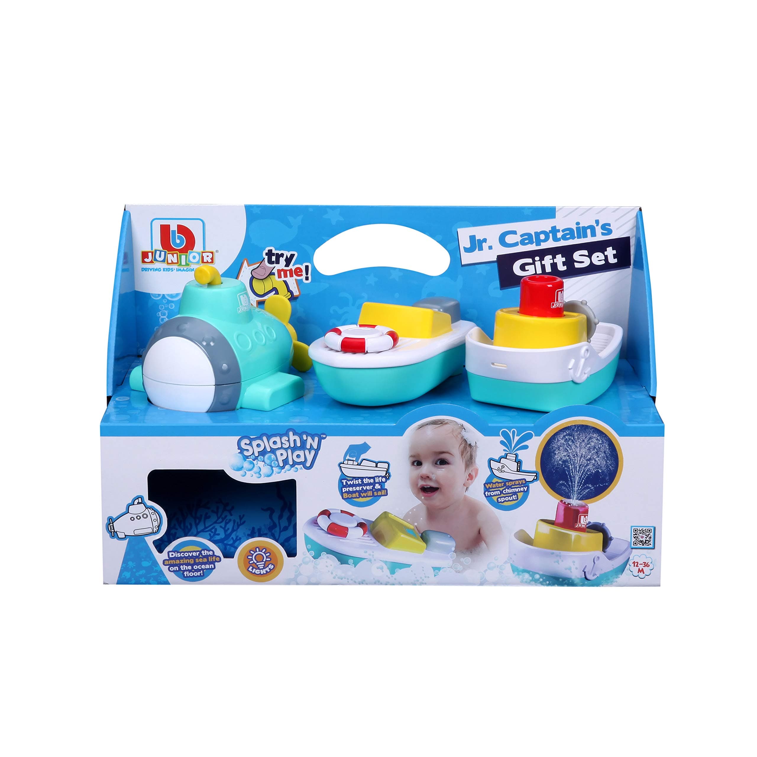 Bburago Junior - Комплект за игра с три плавателни средства