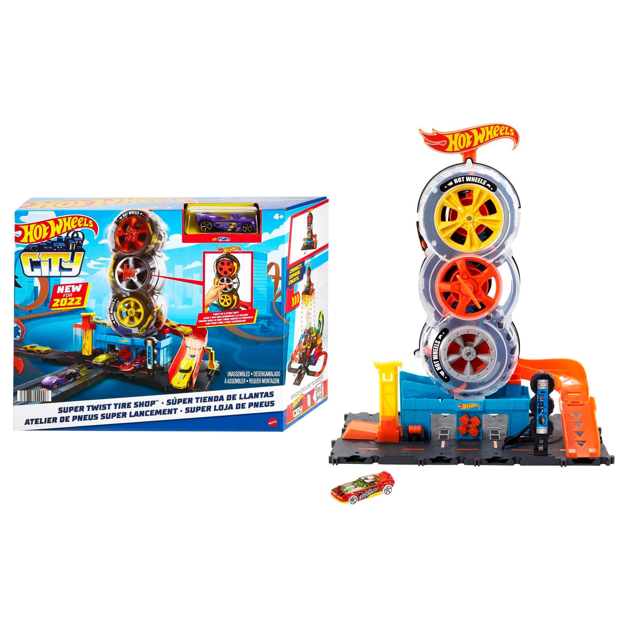 Hot Wheels City - Комплект ултра модерен градски център за гуми
