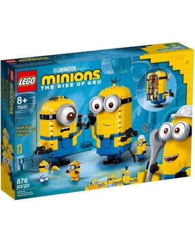 LEGO® Minions 75551 - Фигури на миньони и леговището им от тухлички