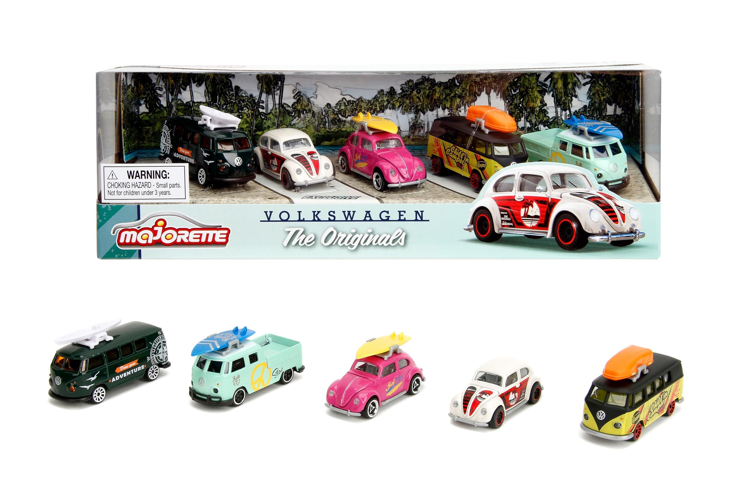 Majorette - Комплект 5 броя колички VW The Originals
