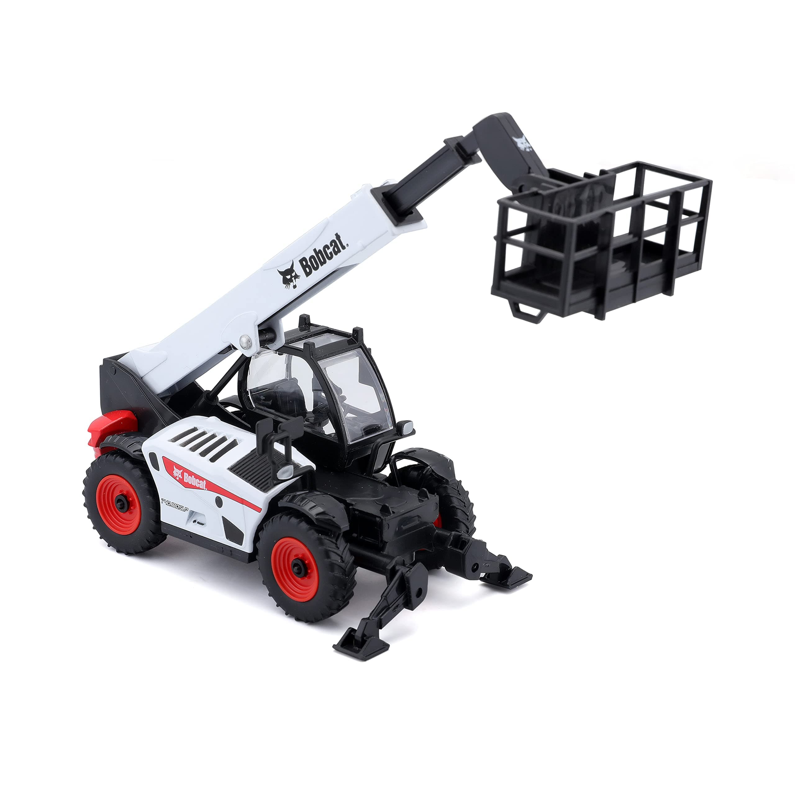 Bburago - модел на кола 1:48 - Телескопичен товарач с платформа BOBCAT T40 180SLP