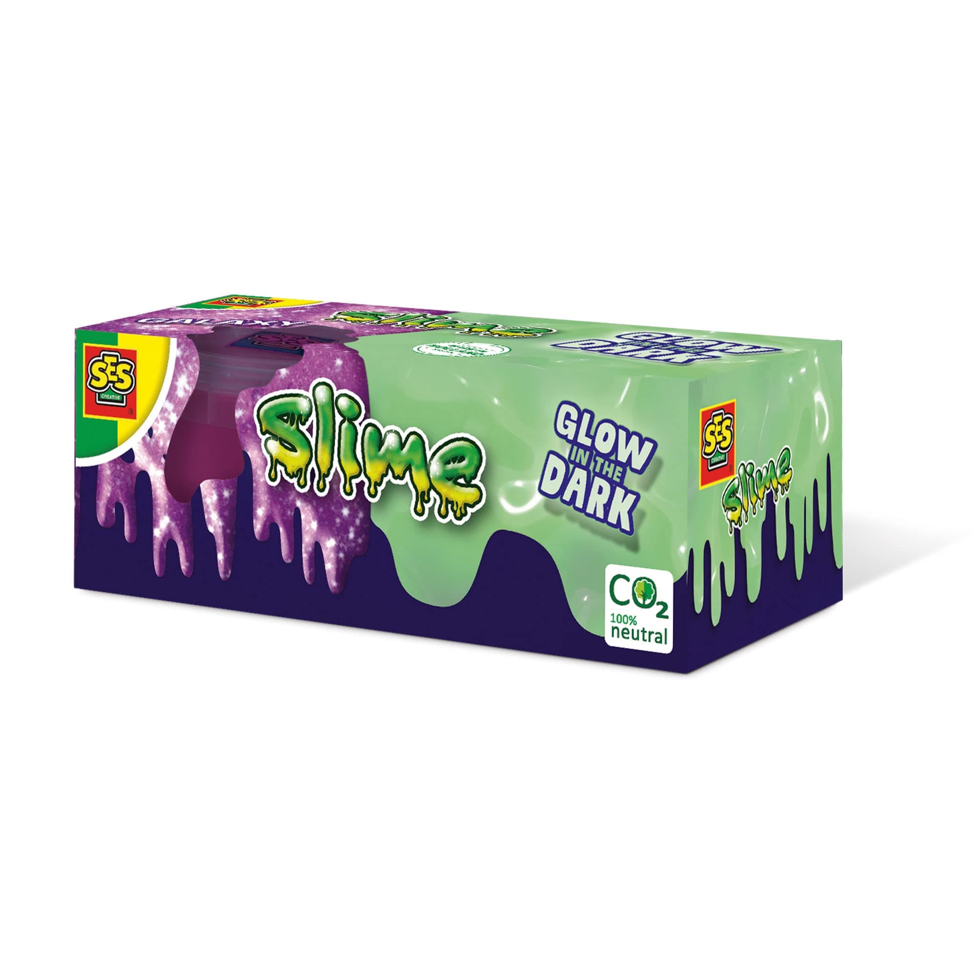 SES - Slime: Светещо желе в тъмното 2x120гр