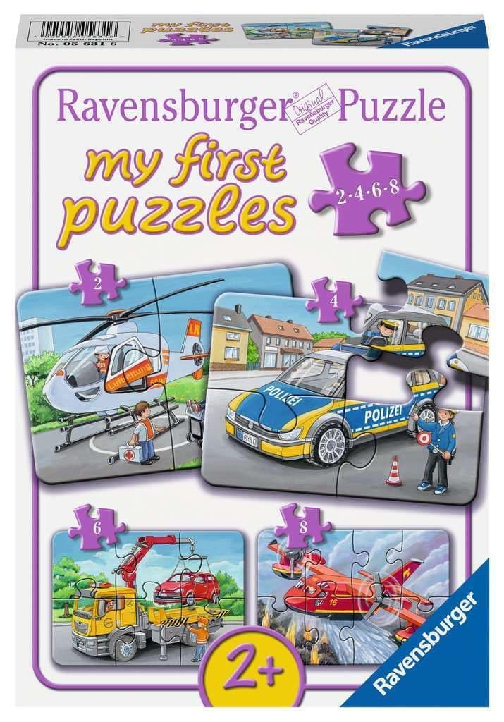 Моят първи пъзел Ravensburger 2/4/6/8 ел. - Аварийни коли