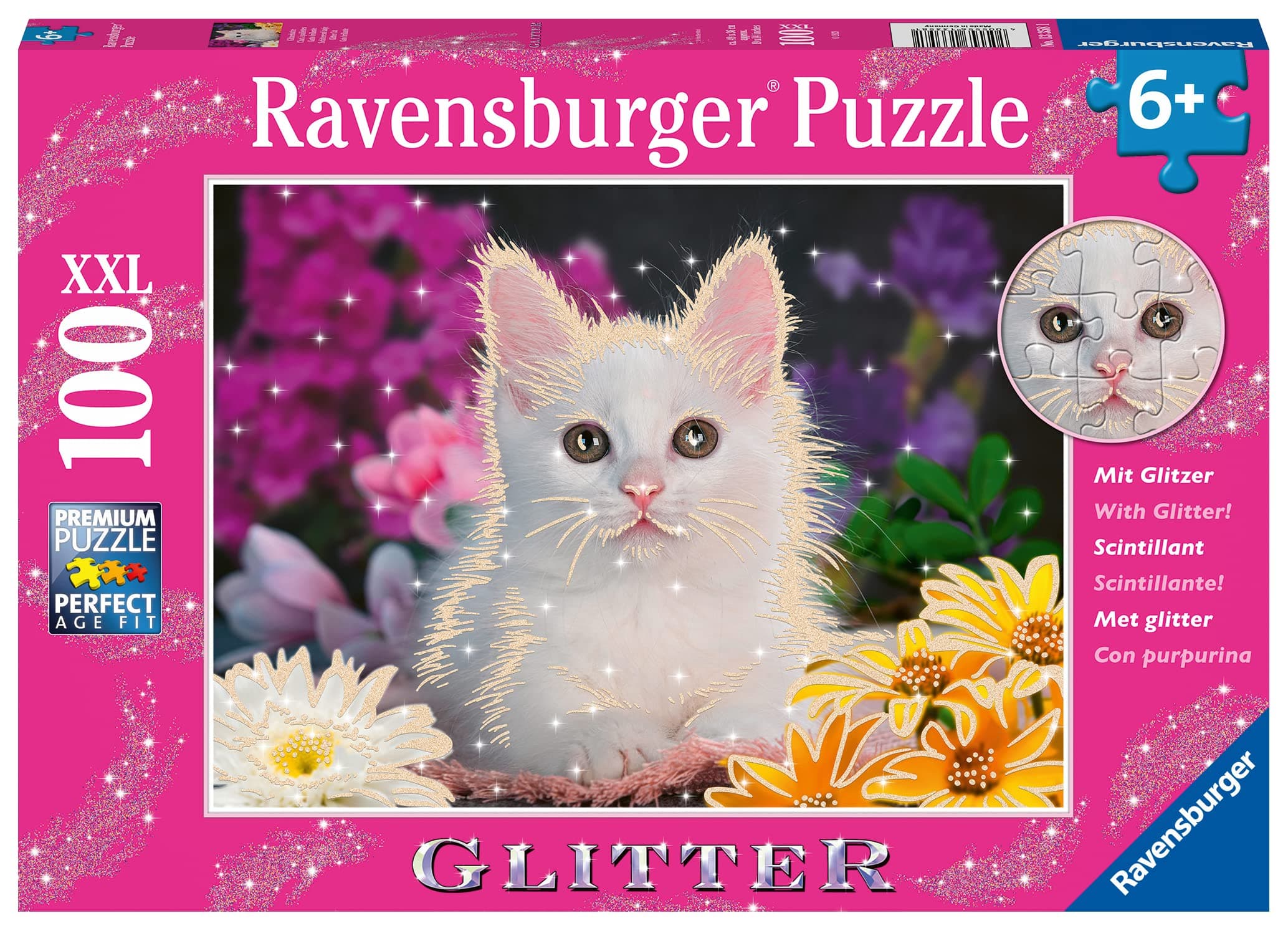 Пъзел Ravensburger 100 ел. XXL - Блестяща котка