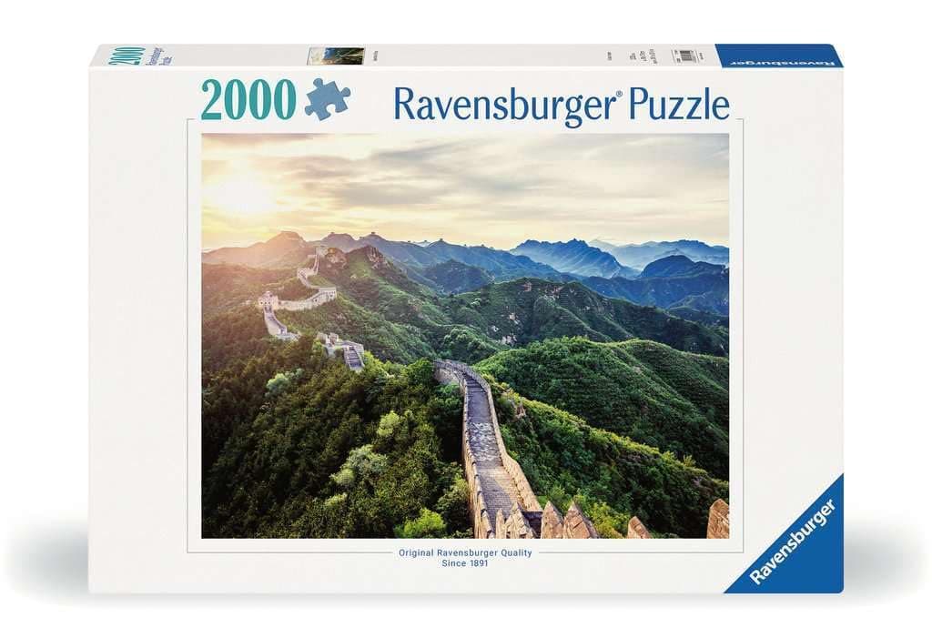 Пъзел Ravensburger 2000 ел. - Китайска стена на слънчева светлина