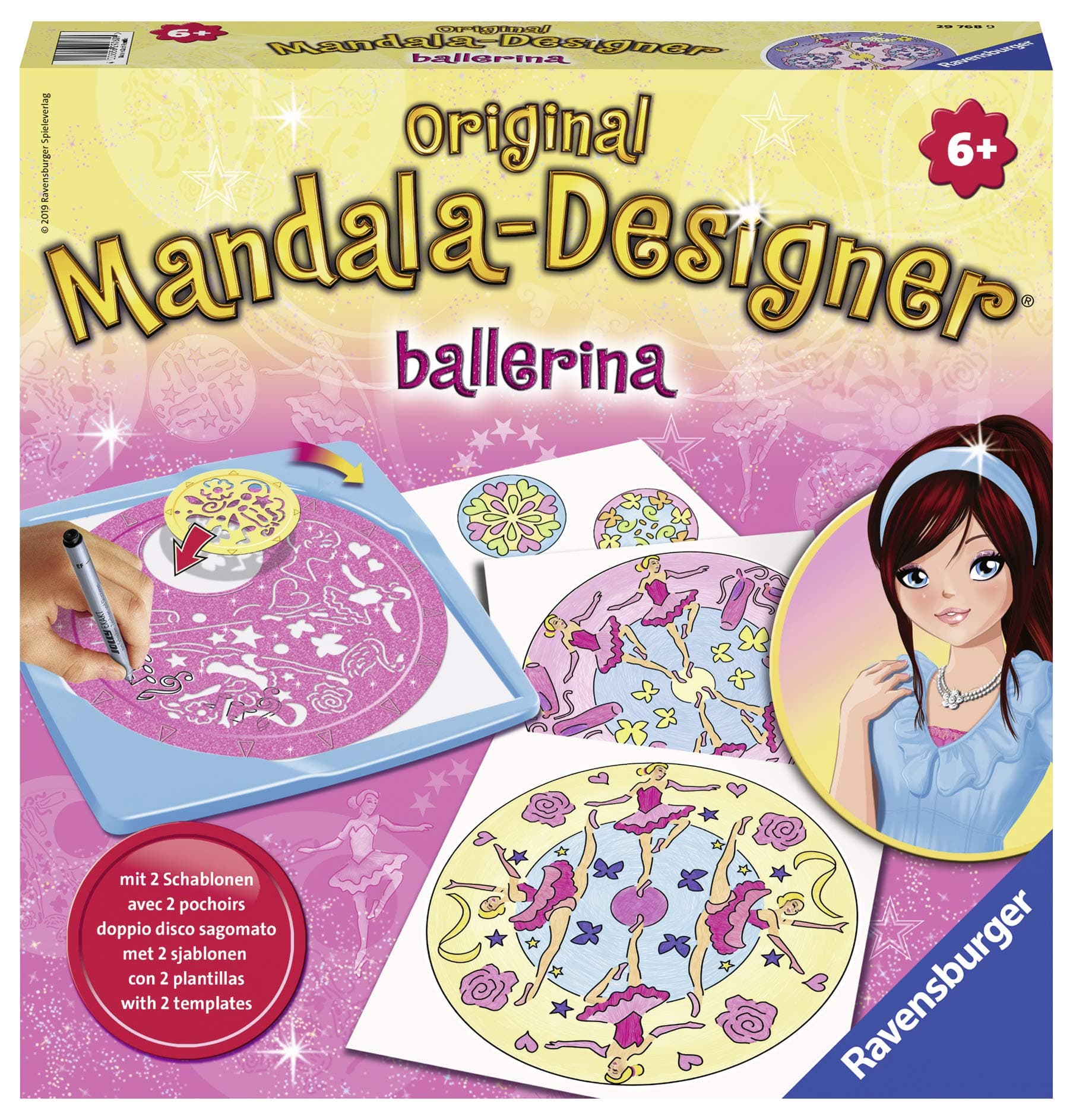Рисувателна игра Ravensburger - Мандала дизайнер: Балерина