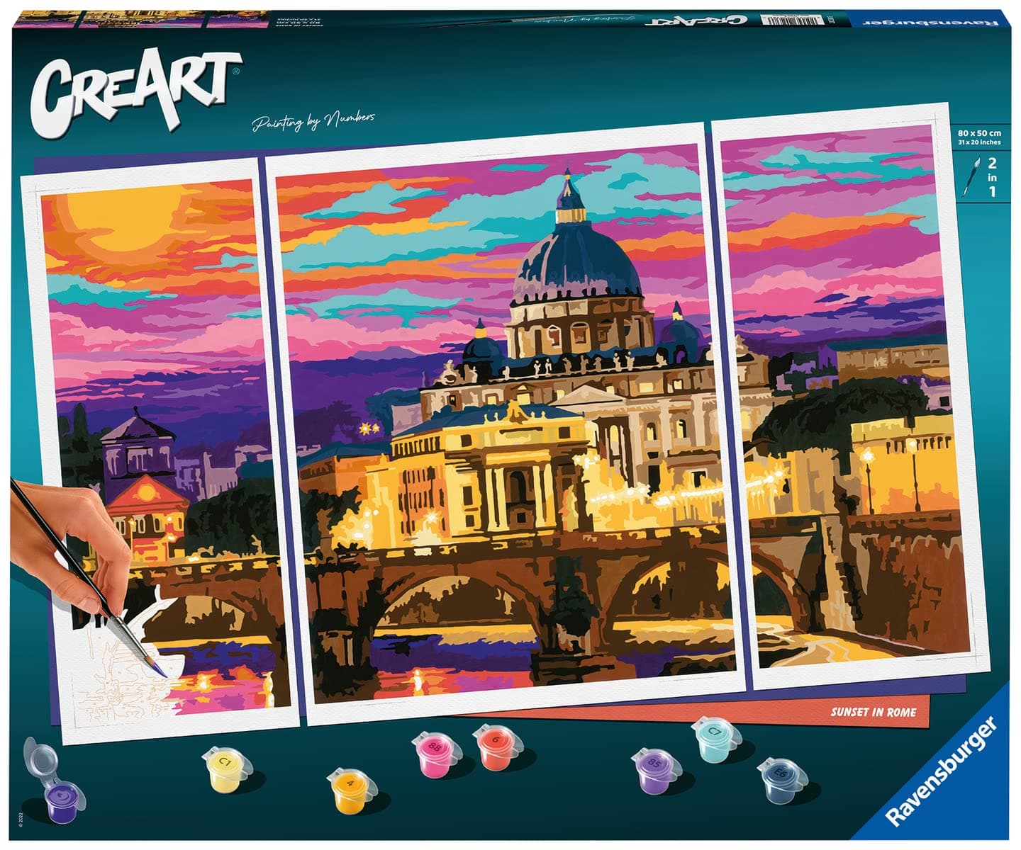 Рисувателна галерия CreArt Ravensburger - Залез в Рим