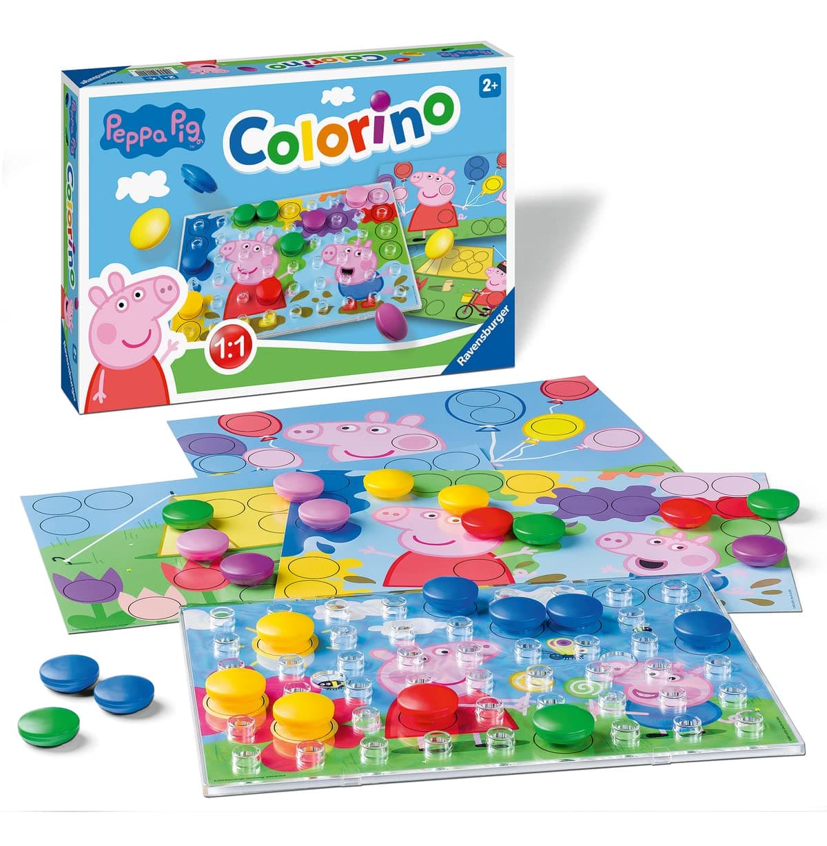Настолна игра Ravensburger - Колорино: Пепа пиг