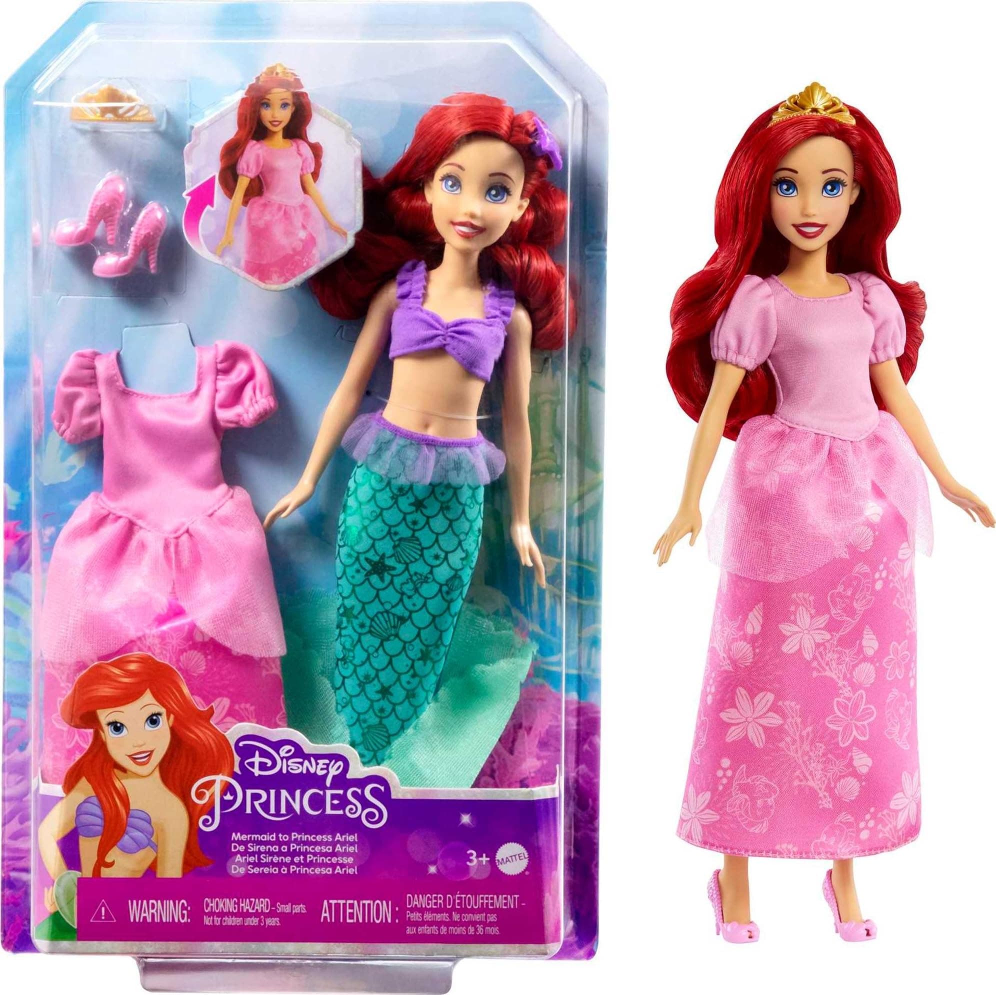 Кукла Disney Princess - Ариел: От русалка до принцеса