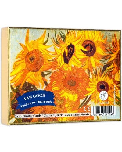 Карти за игра Piatnik - Van Gogh - Sunflowers (2 тестета)