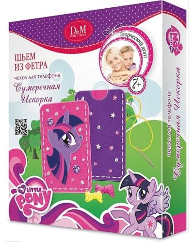 Творчески комплект Revontuli Toys Oy - Уший сам, калъф за телефон с Моето малко пони