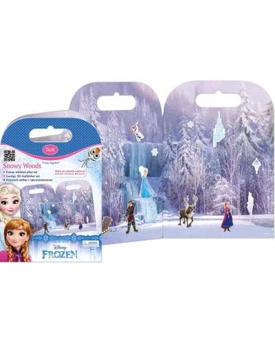 Активна игра със стикери Revontuli Toys Oy - Замръзналото кралство, Снежни гори