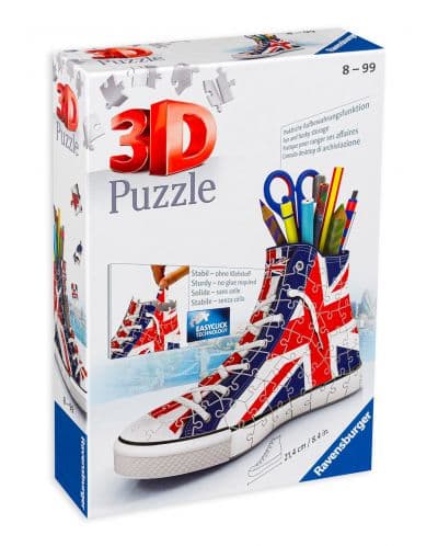 3D пъзел Ravensburger от 108 части - Обувка, Union Jack