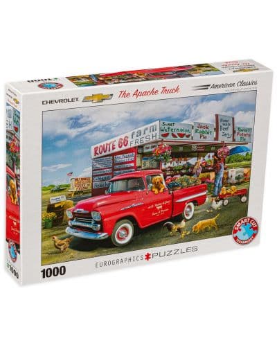 Пъзел Eurographics от 1000 части - Chevrolet Apache, Грег Джордано