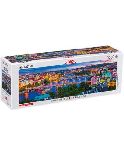 Панорамен пъзел Eurographics от 1000 части - Прага, Чехия