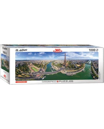 Панорамен пъзел Eurographics от 1000 части - Париж, Франция
